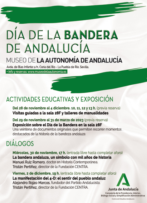 El Museo de la Autonomía prepara un programa especial con motivo del 4D, Día de la Bandera de Andalucía